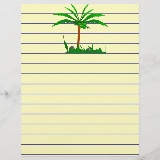 Palm Tree Stationery (Front)