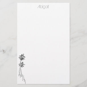 Palm tree stationery - personalized