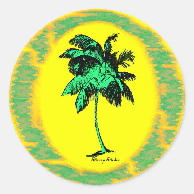 Palm Tree Stickers (Front)