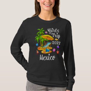 Palm Tree Summer Vacation Girls Trip 2022 Mexico B T-Shirt