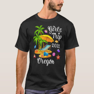 Palm Tree Summer Vacation Girls Trip 2022 Oregon B T-Shirt