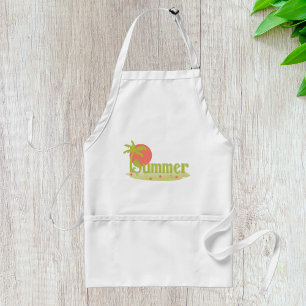 Palm Tree Summer with Sun and Beach Standard Apron