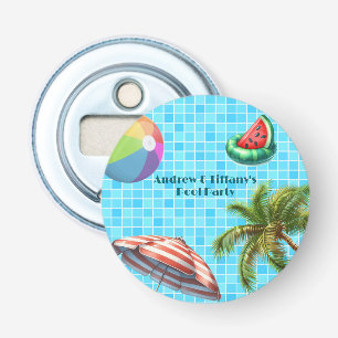 Palm Tree Sun Umbrella Beach Ball Pool Party Bottle Opener