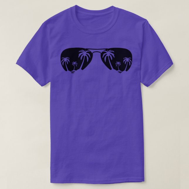 Palm Tree Sunglasses T-Shirt (Design Front)