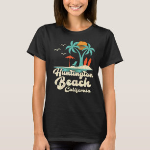 Palm Tree Sunset Beach Vacation California Hunting T-Shirt