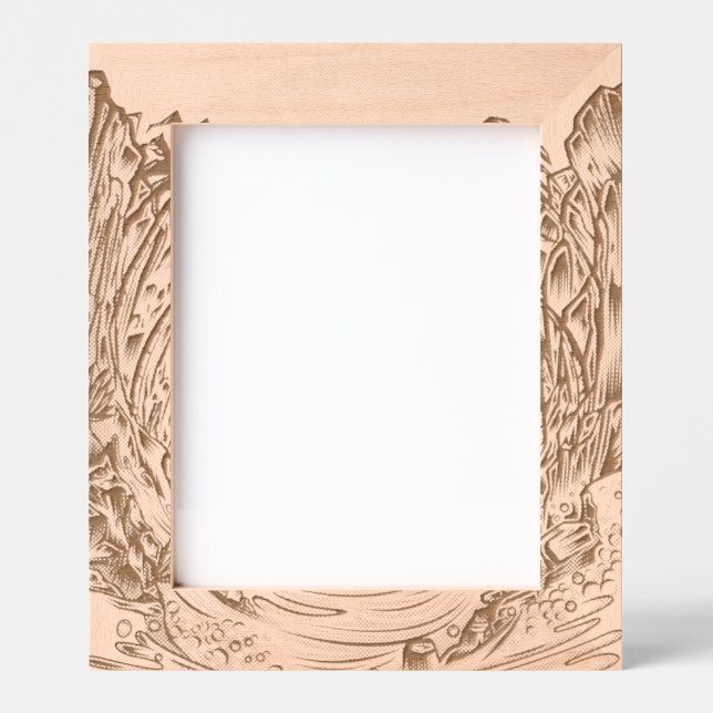 Palm Tree Sunset Etched Frames (Front)