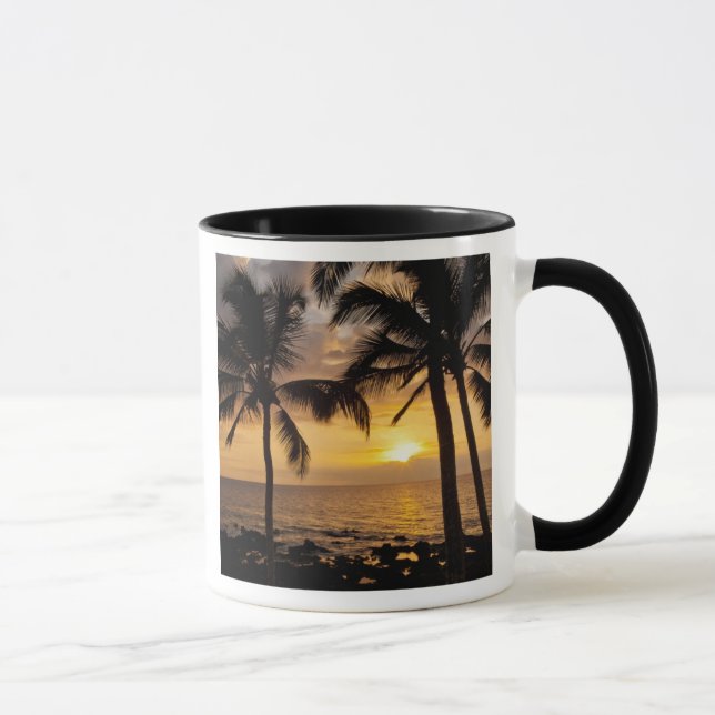 Palm tree sunset mug (Right)
