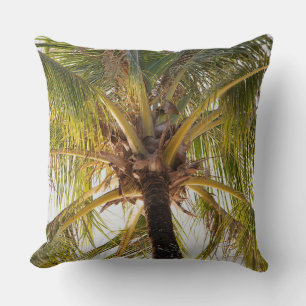 Palm Tree Throw Pillow