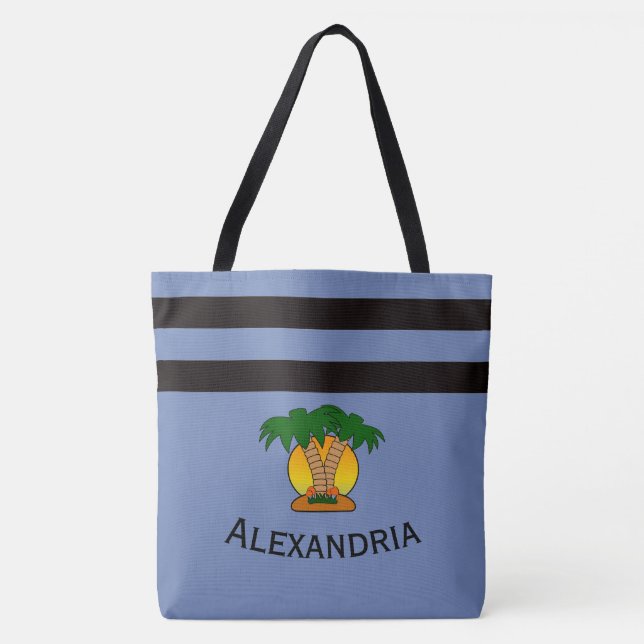 Palm Tree Tote Bag (Front)