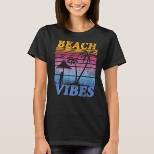 Palm Tree Tropical Beach Party Vintage Summer Beac T-Shirt