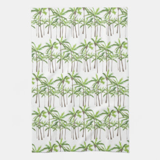 Palm Tree Tropical Kitchen Hand Towel