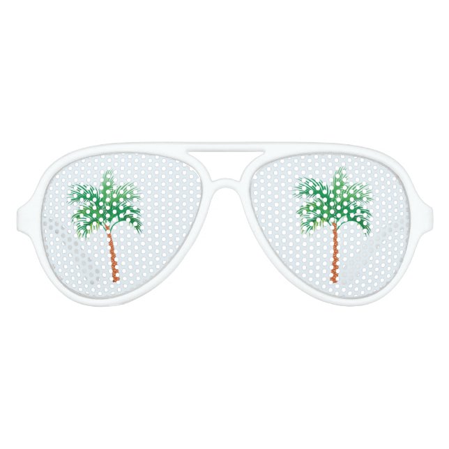 PALM TREE TROPICAL NOVELTY SUNGLASSES (Front)