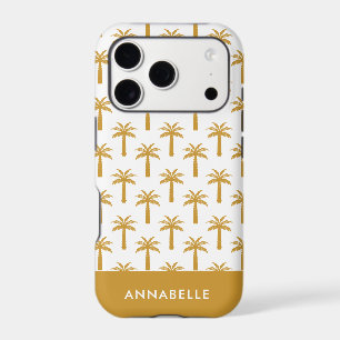 Palm tree tropical summer botanical mustard modern