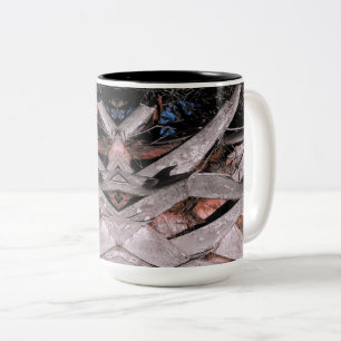Palm Tree Trunk Two-Tone Coffee Mug
