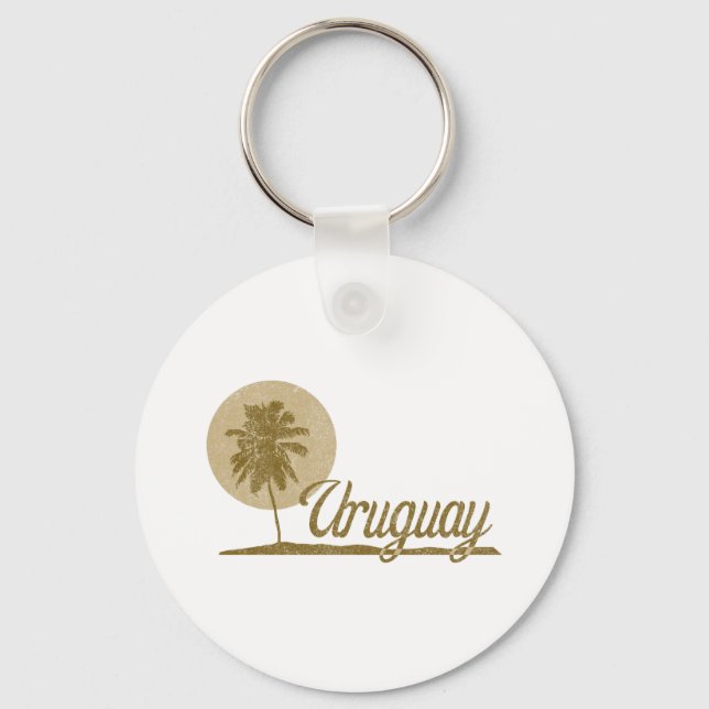 Palm Tree Uruguay Keychain (Front)