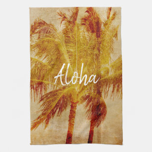 Palm Tree Vintage            Kitchen Towel