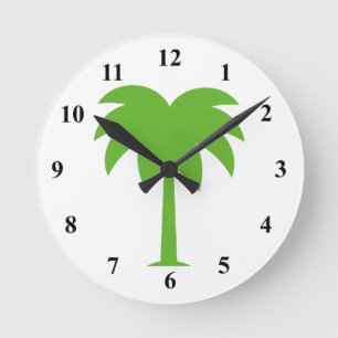 Palm tree wall clock