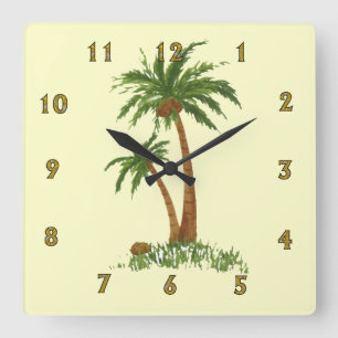 Palm Tree Wall Clock