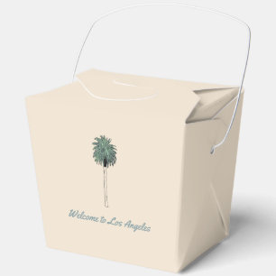 Palm Tree Wedding  Favor Box