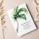 Palm Tree We've Moved Coastal Christmas Holiday Announcement<br><div class="desc">Christmas Holiday Coastal Moving Palm Tree Announcement you can easily customize by clicking the "Personalize" button. Add your custom message and names on the reverse side</div>