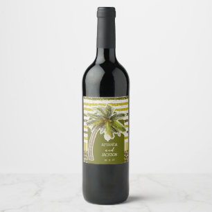 Palm Tree Wine Label