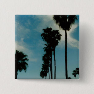 Palm Trees 2 Inch Square Button