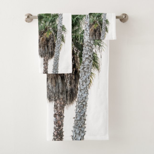 Palm Trees #3 #wall #art  Bath Towel Set (Insitu)