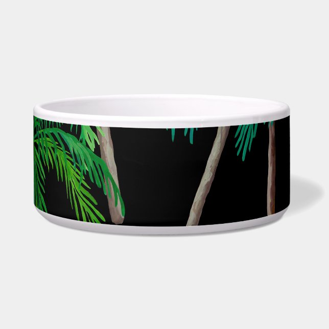 Palm Trees: Acrylic Summer Pattern. (Front)