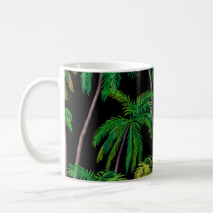 Palm Trees: Acrylic Summer Pattern. Coffee Mug