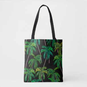 Palm Trees: Acrylic Summer Pattern. Tote Bag