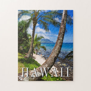 Palm Trees Along Hideaways Beach Jigsaw Puzzle