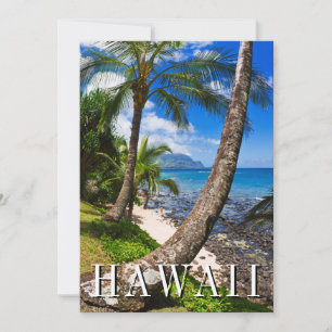 Palm Trees Along Hideaways Beach Thank You Card