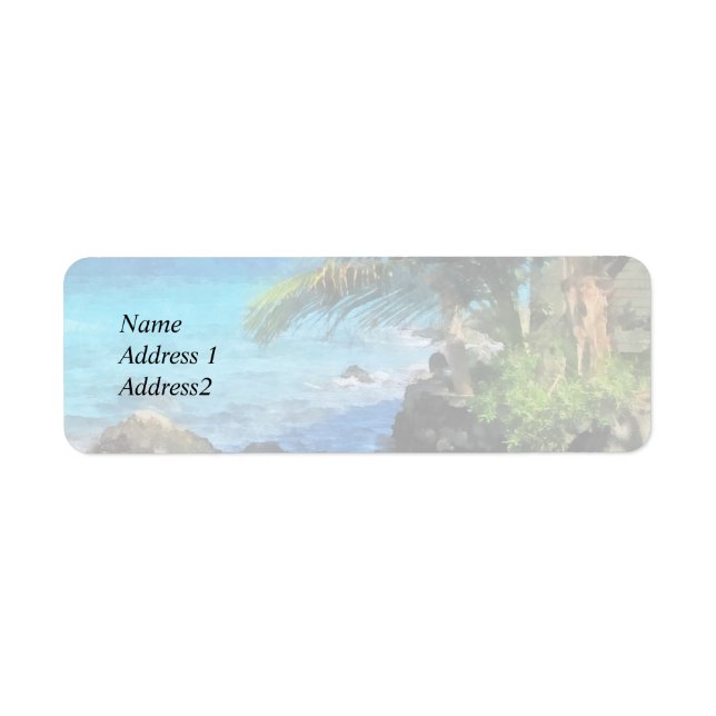 Palm Trees and Beach St. Thomas VI Save the Date (Front)
