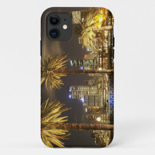 Palm Trees and CBD at Night, Sydney, New South iPhone 11 Case
