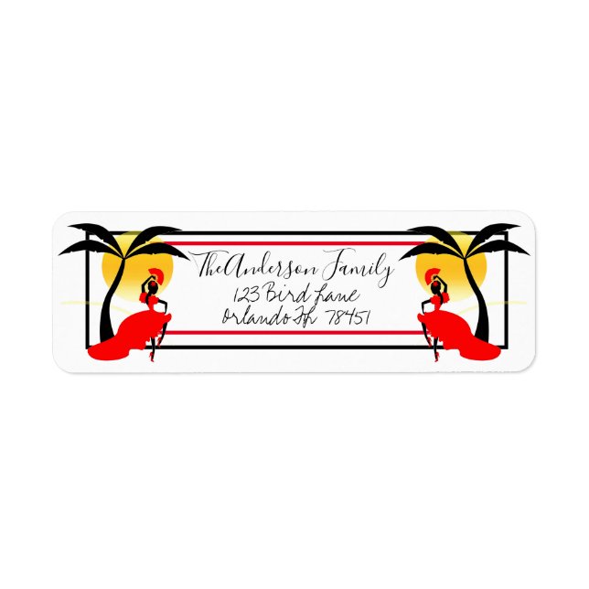 Palm Trees and Dancer (Front)