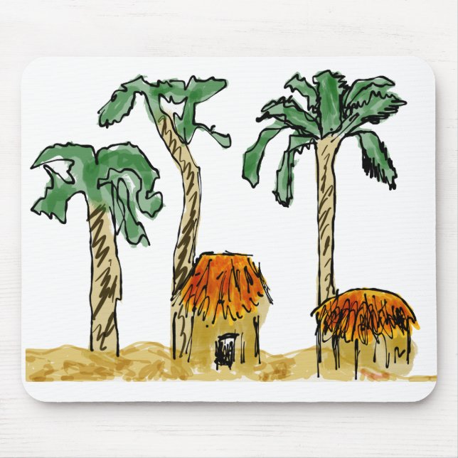 Palm Trees and Paradise Mouse Pad (Front)