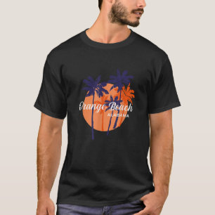Palm Trees And Sun Summer Vacation Orange Beach Al T-Shirt