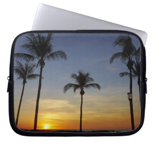 Palm trees and sunset, Mindil Beach Laptop Sleeve