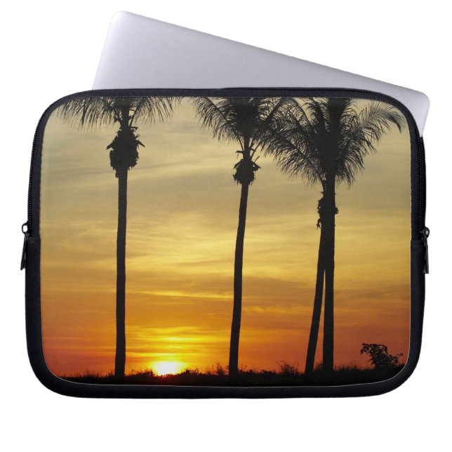 Palm trees and sunset, Mindil Beach Laptop Sleeve (Front)