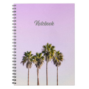 Palm Trees Art Print Spiral Photo Notebook