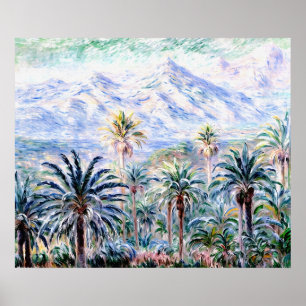 Palm Trees at Bordighera Poster