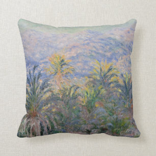 Palm Trees at Bordighera Throw Pillow