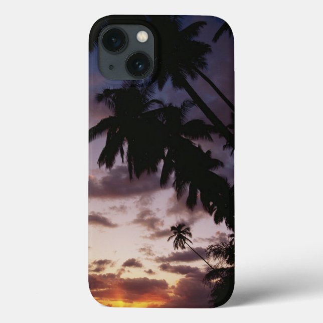 Palm Trees at sea Case-Mate iPhone Case (Back)