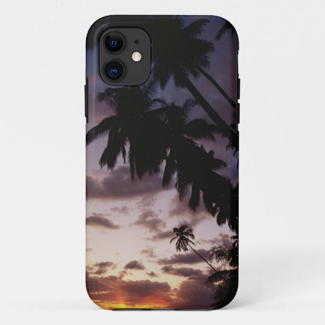 Palm Trees at sea Case-Mate iPhone Case (Back)