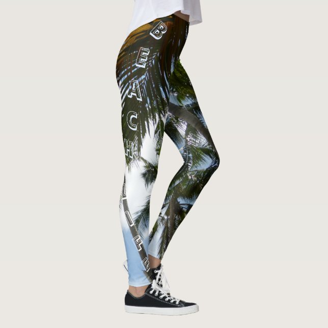 Palm Trees Beach Life Legging (Right)