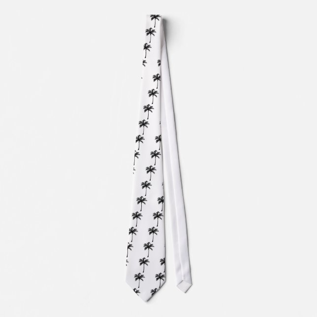 Palm Trees Beach Life Tie. Tie (Front)