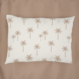 Palm Trees Boho Coastal Farmhouse Beige And Tan Pillowcase