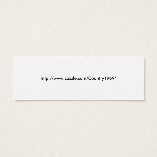 Palm Trees Bookmark (Back)