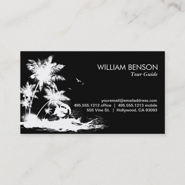 Palm Trees Business Card (Front)