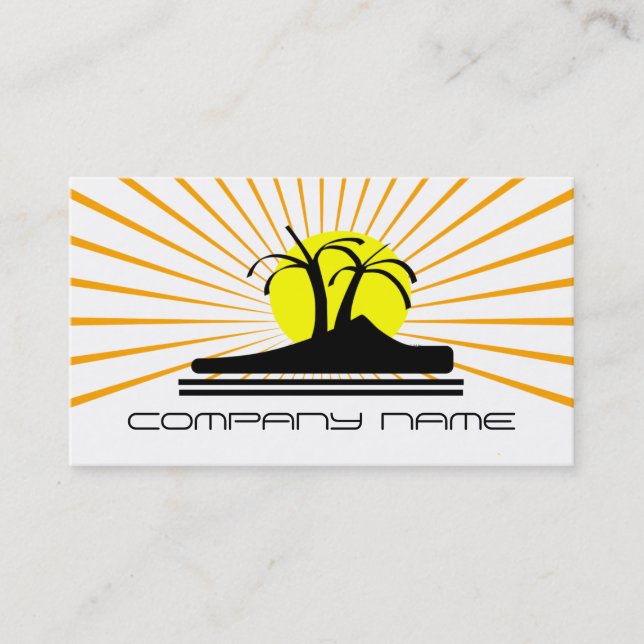 Palm Trees Business Card (Front)